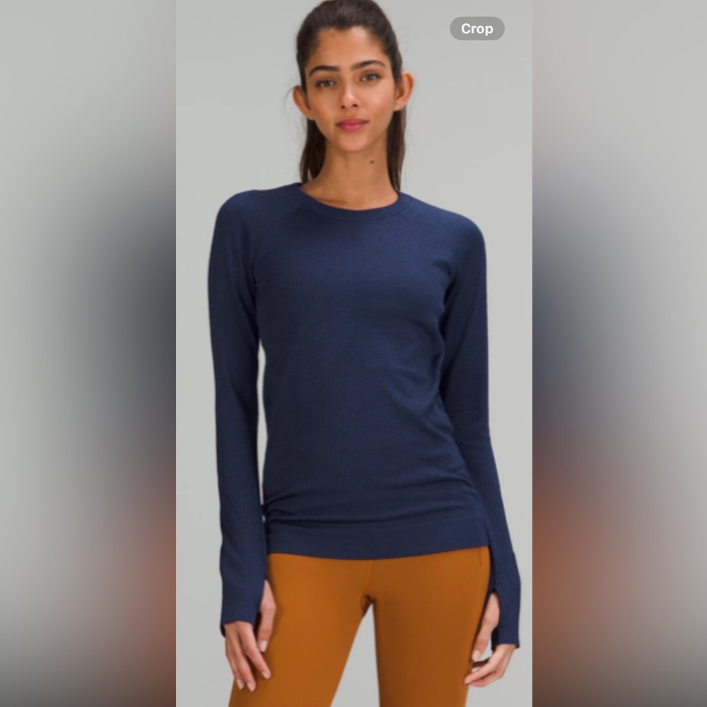 Lululemon EUC Rest Less Pullover Size 4, Midnight Sky